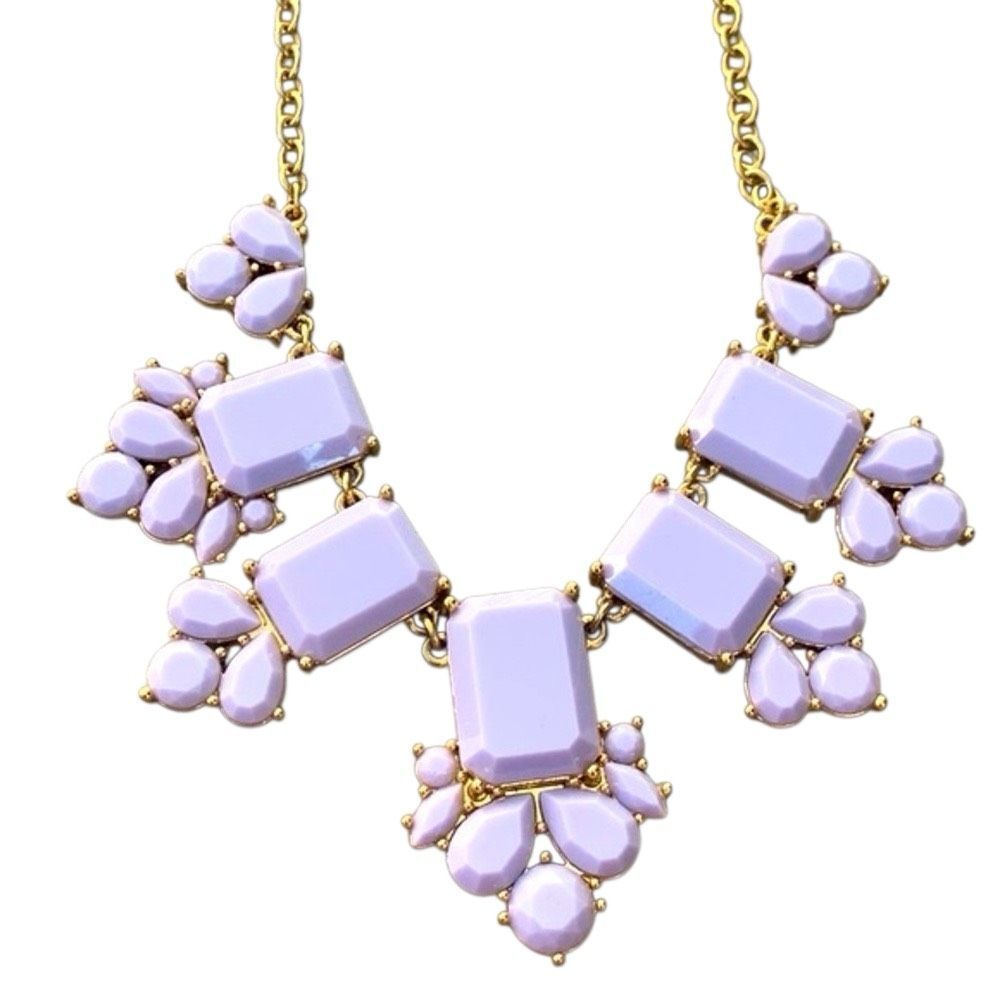 Kate Spade Lilac Daylight Jewels Necklace – Gold Tone Collar